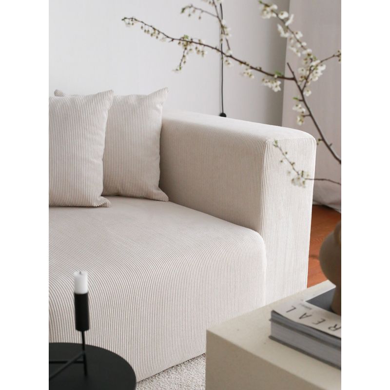 Casa si Gradina - Mobilier - Scaune si fotolii - Fotolii - Fotoliu, Atelier Del Sofa, catifea, alb, 139x110x89 cm - Infinity.ro