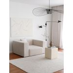Casa si Gradina - Mobilier - Scaune si fotolii - Fotolii - Fotoliu, Atelier Del Sofa, catifea, alb, 139x110x89 cm - Infinity.ro