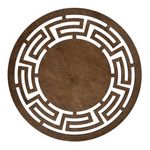 Casa si Gradina - Bucatarie si vesela - Organizare si depozitare bucatarie - Suporturi tacamuri si vase - Set suporturi de masa, Hermia, lemn, nuc, 36x36 cm, 6 bucati - Infinity.ro