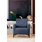 Casa si Gradina - Mobilier - Scaune si fotolii - Fotolii - Fotoliu, Hanah Home, lemn fag si pal, albastru, 78x87x78 cm - Infinity.ro