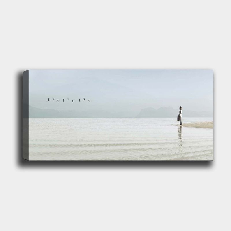 Casa si Gradina - Decoratiuni - Tablouri - Tablou decorativ pe panza, Wallxpert, multicolor, 30x80 cm, 100% panza, rama lemn, 483TNS1161 - Infinity.ro
