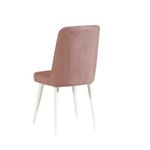 Casa si Gradina - Mobilier - Seturi de mobilier - Seturi mese si scaune - Set masa si scaune, Hanah Home, panou de particule melaminat, alb si piatra, masa 120x75x77 cm, 4 scaune - Infinity.ro