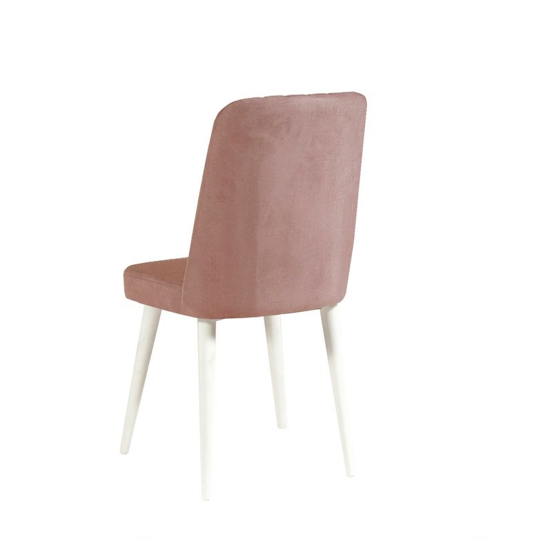 Casa si Gradina - Mobilier - Seturi de mobilier - Seturi mese si scaune - Set masa si scaune, Hanah Home, panou de particule melaminat, alb si piatra, masa 120x75x77 cm, 4 scaune - Infinity.ro