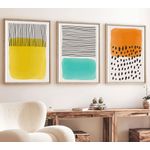 Casa si Gradina - Decoratiuni - Tablouri - Tablou decorativ cu rama, Wallxpert, mdf, multicolor, 70x50 cm, set 3 piese, 693BSE1262 - Infinity.ro