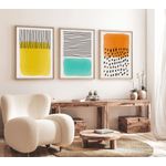 Casa si Gradina - Decoratiuni - Tablouri - Tablou decorativ cu rama, Wallxpert, mdf, multicolor, 70x50 cm, set 3 piese, 693BSE1262 - Infinity.ro
