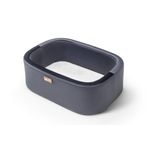 Casa si Gradina - Mobilier - Mobilier copii - Balansoare, leagane si hamace - Leagan pentru bebelusi, Hanah Home, lemn de pin, negru natural, 90x70x58 cm - Infinity.ro