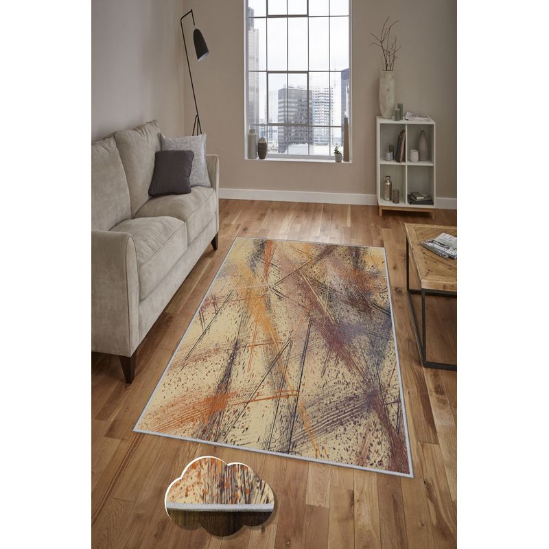 Casa si Gradina - Textile si covoare - Covoare - Covoare casa - Covor de hol, Conceptum Hypnose, multicolor, 80x150 cm, 100% poliester, antiderapant, 571HFT2854 - Infinity.ro