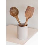 Casa si Gradina - Bucatarie si vesela - Organizare si depozitare bucatarie - Suporturi tacamuri si vase - Suport tacamuri, Hermia, galvanizat, bej, 10x10x13 cm - Infinity.ro