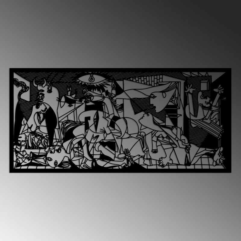 Casa si Gradina - Decoratiuni - Decoratiuni perete - Accesoriu decorativ de perete, Wallxpert, metal, negru, 85x40 cm - Infinity.ro
