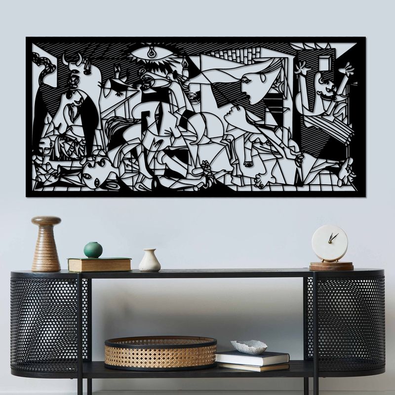 Casa si Gradina - Decoratiuni - Decoratiuni perete - Accesoriu decorativ de perete, Wallxpert, metal, negru, 85x40 cm - Infinity.ro