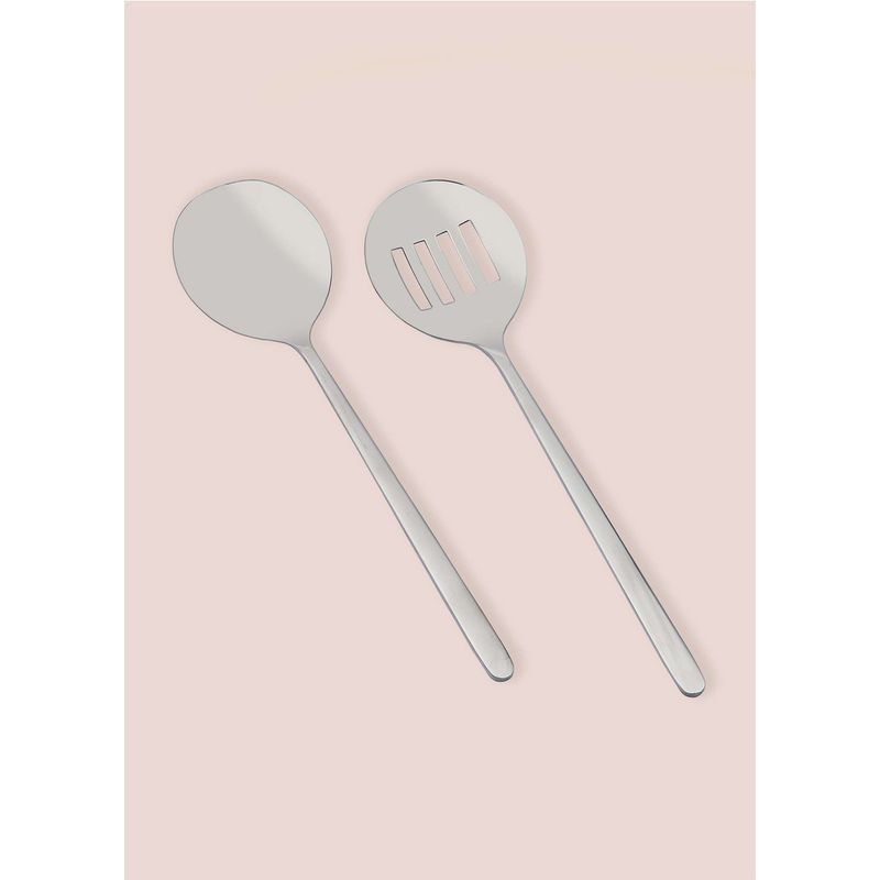 Casa si Gradina - Bucatarie si vesela - Ustensile bucatarie - Seturi ustensile de bucatarie - Set ustensile bucatarie, Hermia, otel inoxidabil, argintiu, 2 piese, 25 cm - Infinity.ro