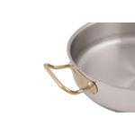 Casa si Gradina - Bucatarie si vesela - Vase pentru gatit - Oale si cratite - Set oale, Hermia, otel inoxidabil, argintiu auriu, 26x26x8 cm - Infinity.ro