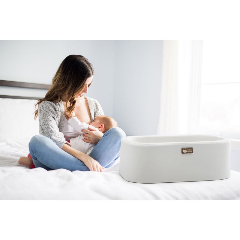 Casa si Gradina - Mobilier - Mobilier copii - Balansoare, leagane si hamace - Leagan pentru bebelusi, Hanah Home, lemn de pin, alb, 90x70x58 cm - Infinity.ro