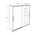 Casa si Gradina - Mobilier - Dulapuri si sifoniere - Sifoniere - Sifonier, Hanah Home, pal melaminat, alb, 210x207x60 cm - Infinity.ro