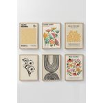 Casa si Gradina - Decoratiuni - Tablouri - Set tablouri decorative inramate, Wallxpert, lemn masiv, multicolor, 33x48 cm (6 bucati), 786DKT1449 - Infinity.ro