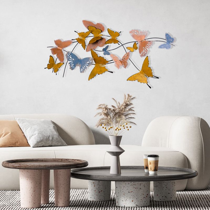 Casa si Gradina - Decoratiuni - Decoratiuni perete - Accesoriu decorativ de perete, Wallxpert, metal, multicolor, 105x8x57 cm - Infinity.ro