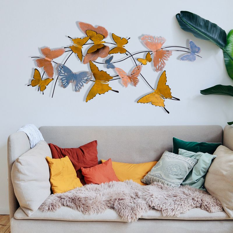 Casa si Gradina - Decoratiuni - Decoratiuni perete - Accesoriu decorativ de perete, Wallxpert, metal, multicolor, 105x8x57 cm - Infinity.ro
