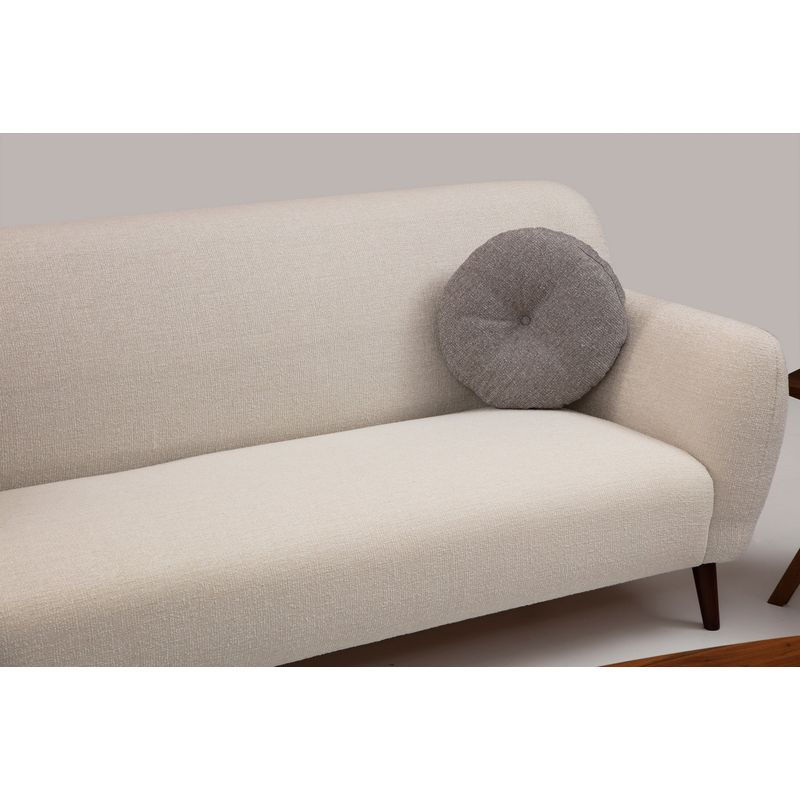 Casa si Gradina - Mobilier - Scaune si fotolii - Fotolii - Fotoliu, Hanah Home, lemn fag, bej, 87x87x87 cm - Infinity.ro