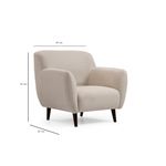 Casa si Gradina - Mobilier - Scaune si fotolii - Fotolii - Fotoliu, Hanah Home, lemn fag, bej, 87x87x87 cm - Infinity.ro