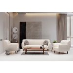 Casa si Gradina - Mobilier - Scaune si fotolii - Fotolii - Fotoliu, Hanah Home, lemn fag, bej, 87x87x87 cm - Infinity.ro