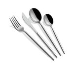 Casa si Gradina - Bucatarie si vesela - Vesela si tacamuri - Tacamuri si seturi - Set tacamuri 24 piese, Hermia, otel inoxidabil, argintiu, grosime 6 mm - Infinity.ro