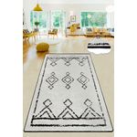 Casa si Gradina - Textile si covoare - Covoare - Covorase intrare - Covoras de hol, Conceptum Hypnose, negru si alb, 80x150 cm, 100% poliester, antiderapant, lavabil la masina - Infinity.ro