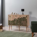 Casa si Gradina - Mobilier - Comode si corpuri - Console - Consola, Hanah Home, panou aglomerat melaminat, stejar sonoma, 120x36x90 cm - Infinity.ro