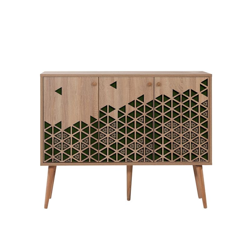 Casa si Gradina - Mobilier - Comode si corpuri - Console - Consola, Hanah Home, panou aglomerat melaminat, stejar sonoma, 120x36x90 cm - Infinity.ro