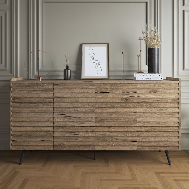 Casa si Gradina - Mobilier - Comode si corpuri - Console - Consola, Hanah Home, pal, nuc, 180x44x92 cm - Infinity.ro