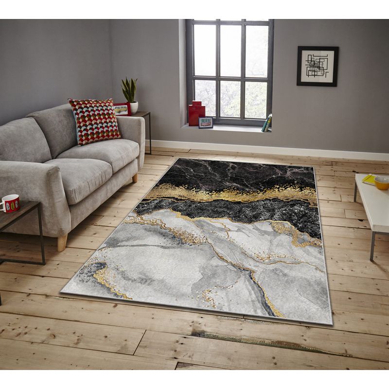 Casa si Gradina - Textile si covoare - Covoare - Covoare casa - Covor, Conceptum Hypnose, multicolor, 100x140 cm, 100% poliester, antiderapant, 288NGR2420 - Infinity.ro