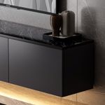 TV, Audio-Video si Foto - Accesorii TV si audio - Suporturi TV - Suport tv, Hanah Home, pal melaminat, antracit, 160x35x32 cm - Infinity.ro