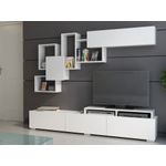Casa si Gradina - Mobilier - Comode si corpuri - Console - Unitate tv, Hanah Home, pal melaminat, alb, 210x35x30 cm - Infinity.ro