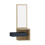 Casa si Gradina - Mobilier - Comode si corpuri - Console - Consola, Hanah Home, pal melaminat, stejar si antracit, 49.1x31.3x90 cm - Infinity.ro