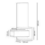 Casa si Gradina - Mobilier - Comode si corpuri - Console - Consola, Hanah Home, pal melaminat, stejar si antracit, 49.1x31.3x90 cm - Infinity.ro