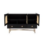 Casa si Gradina - Mobilier - Comode si corpuri - Console - Consola, Hanah Home, PAL melaminat, negru, 123x38x63 cm - Infinity.ro