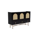 Casa si Gradina - Mobilier - Comode si corpuri - Console - Consola, Hanah Home, PAL melaminat, negru, 123x38x63 cm - Infinity.ro