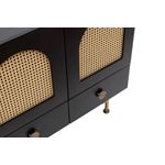 Casa si Gradina - Mobilier - Comode si corpuri - Console - Consola, Hanah Home, PAL melaminat, negru, 123x38x63 cm - Infinity.ro