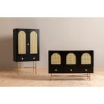 Casa si Gradina - Mobilier - Comode si corpuri - Console - Consola, Hanah Home, PAL melaminat, negru, 123x38x63 cm - Infinity.ro