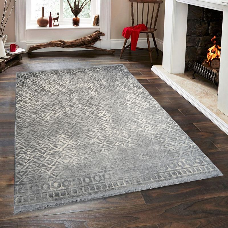 Casa si Gradina - Textile si covoare - Covoare - Covoare casa - Covor, Conceptum Hypnose, gri crem, 140x200 cm, polipropilena poliester - Infinity.ro
