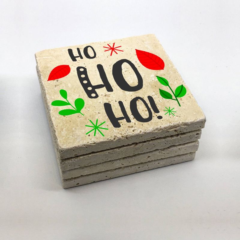 Casa si Gradina - Bucatarie si vesela - Accesorii bar - Suporturi bauturi - Set suporturi de pahare, Hermia, piatra naturala, multicolor, 10x10x1 cm, 4 bucati, 366TYR1199 - Infinity.ro