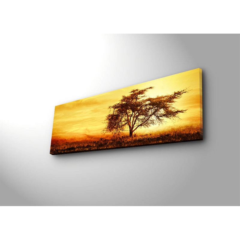 Casa si Gradina - Decoratiuni - Tablouri - Tablou canvas cu led, Wallxpert, multicolor, panza piele de caprioara, 30x90 cm - Infinity.ro