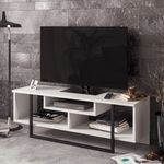 TV, Audio-Video si Foto - Accesorii TV si audio - Suporturi TV - Suport tv, Hanah Home, pal melaminat, alb negru, 119.4x35.2x40.2 cm - Infinity.ro