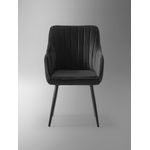 Casa si Gradina - Mobilier - Scaune si fotolii - Fotolii - Set fotolii, Hanah Home, mdf, negru, 46x44x89 cm, 2 bucati - Infinity.ro