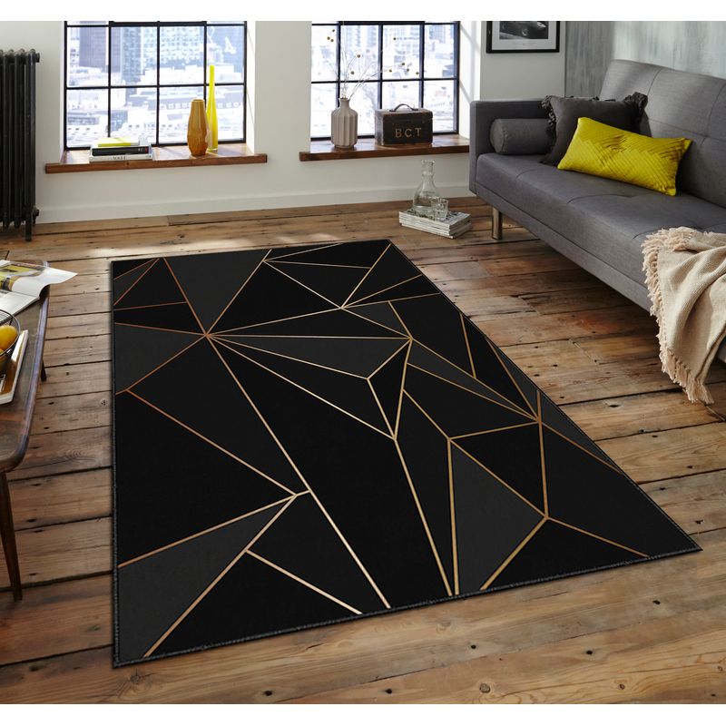 Casa si Gradina - Textile si covoare - Covoare - Covoare casa - Covor, Conceptum Hypnose, multicolor, 100x140 cm, 100% poliester, antiderapant, 288NGR2215 - Infinity.ro