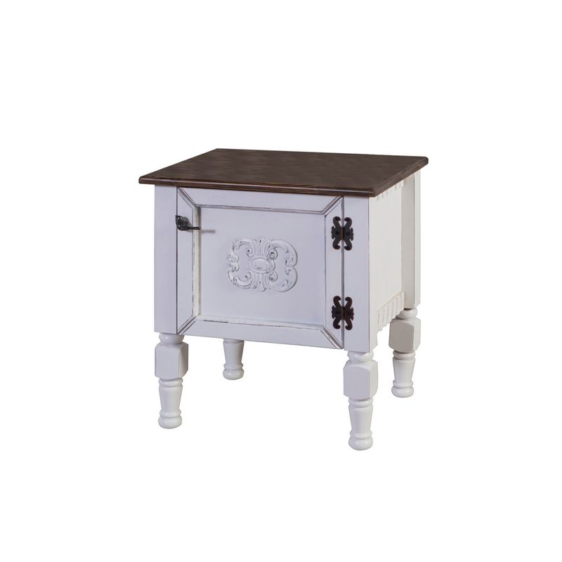 Casa si Gradina - Mobilier - Comode si corpuri - Noptiere - Noptiera, Hanah Home, mdf, alb, 50x40x52 cm - Infinity.ro