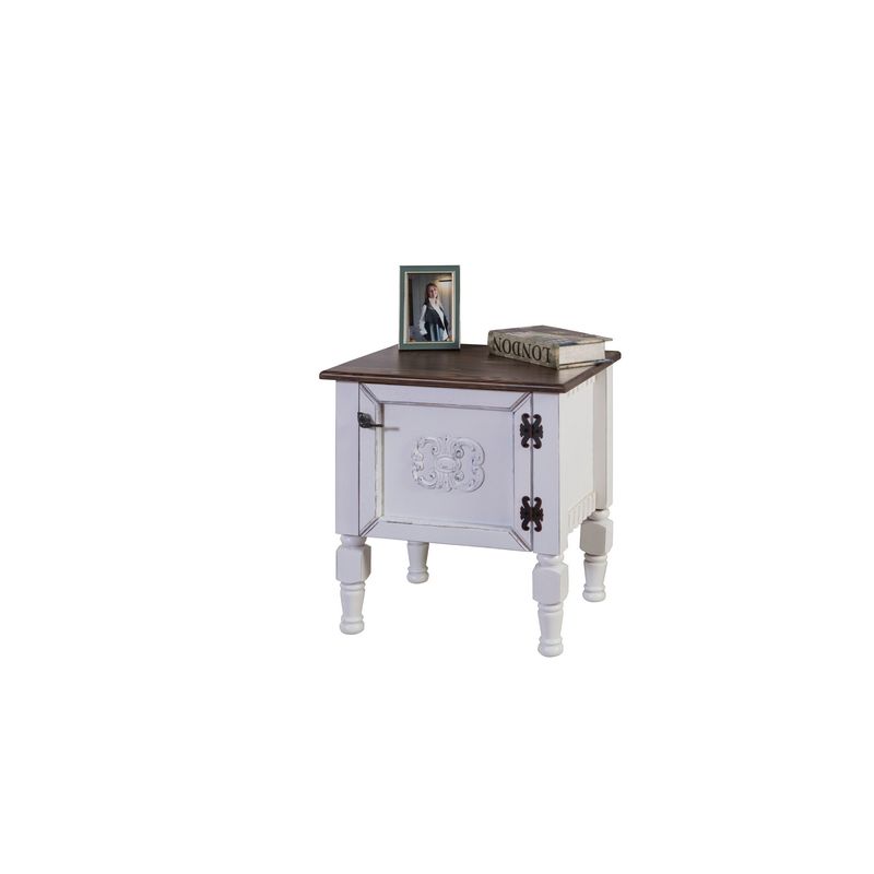 Casa si Gradina - Mobilier - Comode si corpuri - Noptiere - Noptiera, Hanah Home, mdf, alb, 50x40x52 cm - Infinity.ro