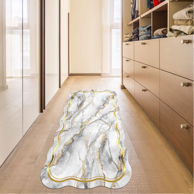 Casa si Gradina - Textile si covoare - Covoare - Covorase intrare - Covoras de hol, Conceptum Hypnose, gri, 80x200 cm, 100% poliester, antiderapant - Infinity.ro