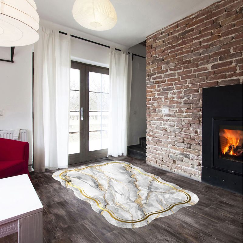 Casa si Gradina - Textile si covoare - Covoare - Covorase intrare - Covoras de hol, Conceptum Hypnose, gri, 80x200 cm, 100% poliester, antiderapant - Infinity.ro