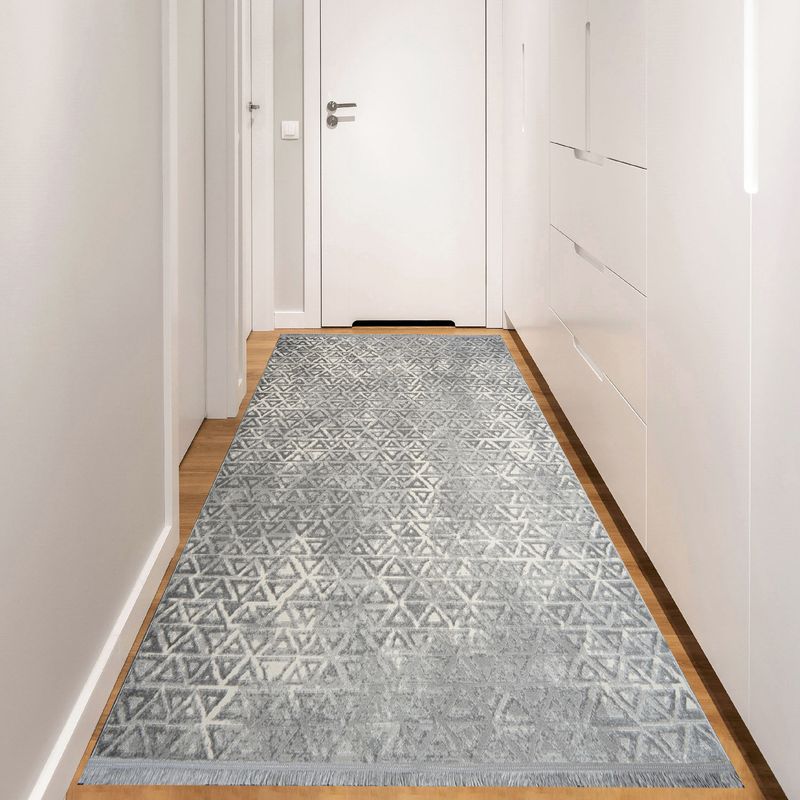 Casa si Gradina - Textile si covoare - Covoare - Covorase intrare - Covoras de hol, Conceptum Hypnose, gri crem, 120x350 cm, polipropilena si poliester - Infinity.ro