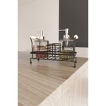 Casa si Gradina - Sanitare - Suporturi si accesorii baie - Dispensere - Dozator sapun, Hermia, metal, negru, 24x11x24 cm - Infinity.ro